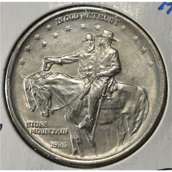1925 50C COMMEM STONE MOUNTAIN GEM BU