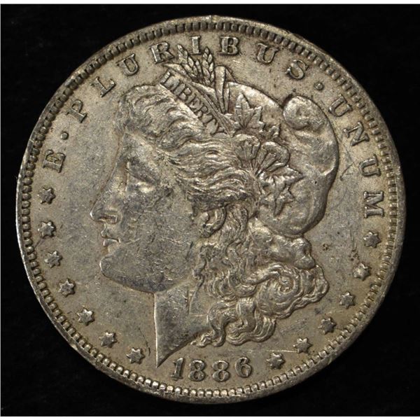 1886-O MORGAN DOLLAR XF