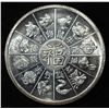 Image 2 : YEAR OF THE ROOSTER 1 OZ .999 SILVER ROUND