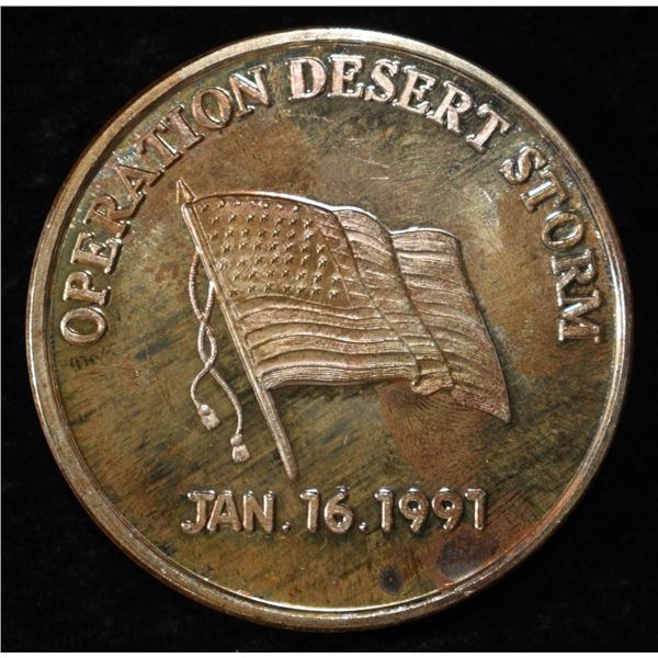 OPERATION DESERT STORM 1 OZ .999 SILVER ROUND