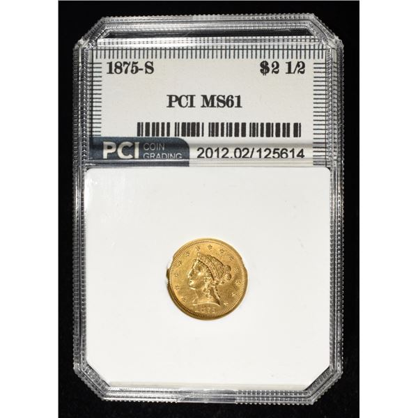 1875-S $2.50 GOLD LIBERTY PCI BU