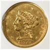 Image 2 : 1875-S $2.50 GOLD LIBERTY PCI BU