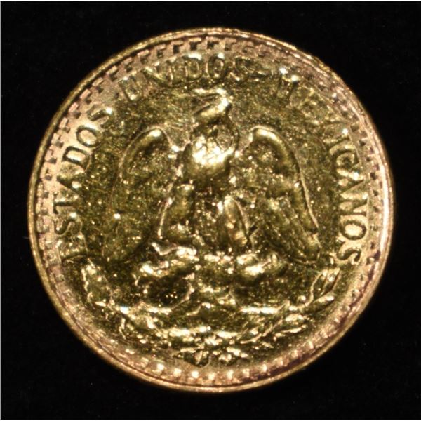 1945-MO 2 PESOS TYPE2, RESTRIKE GOLD KM-461