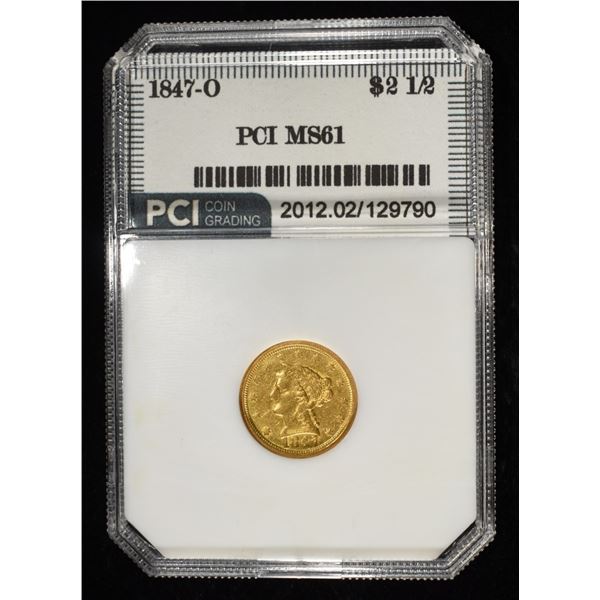 1847-O $2.5 LIBERTY GOLD PCI BU