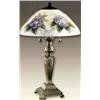 Image 1 : Tiffany Table Lamp w/Lilac Flowered Shade