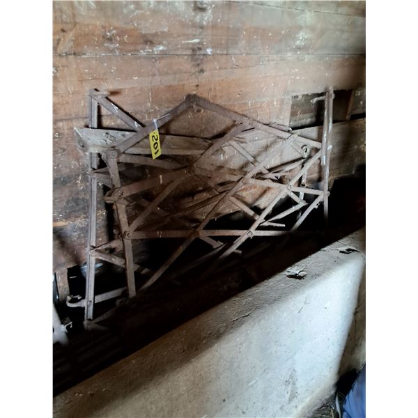 Metal Lot, 2 Diamond Harrow, Metal Bars