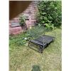 Image 3 : Metal Swinging Bench with Metal Plant Hanger