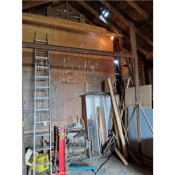 Gantry on Wheels, approx 9' wide ladder not included or other items