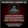 Image 1 : Item Forfeiture & Transport, Shipping, Delivery Fees & Conditions