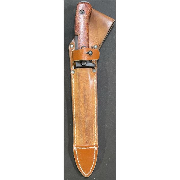 Czech Vz. 58 Bayonet With Leather Scabbard