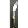 Image 1 : Traditional Kukri Knife with Horn Handle and Brass Accents