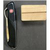 Image 1 : Wenger Swiss Folding Knife with Wooden Block Holder