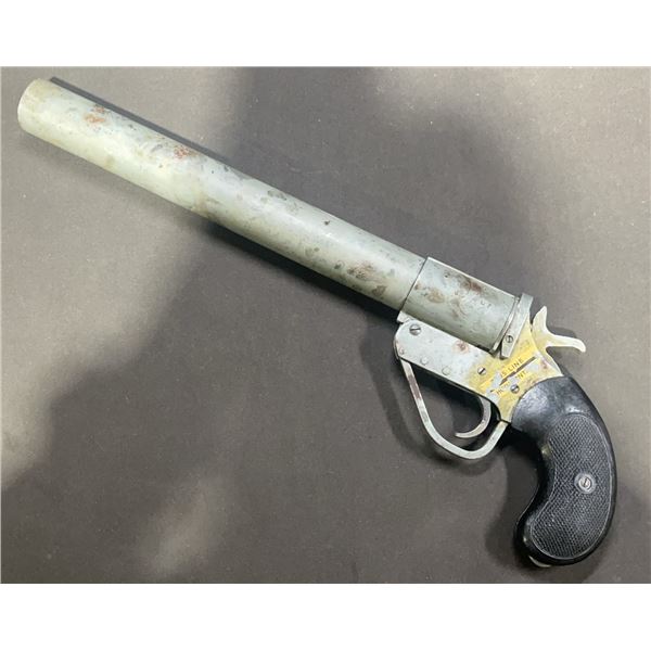 Vintage H&S Line Flare Pistol, Serial 507, 14-Inch Barrel