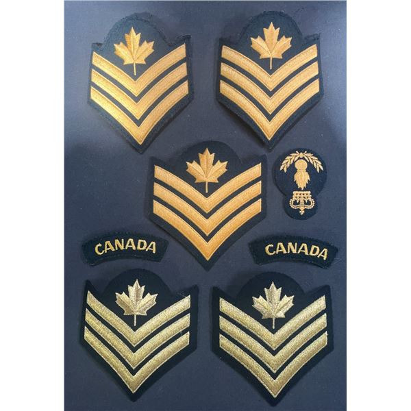 Canadian Military Rank and Insignia Patch Lot