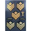 Image 1 : Canadian Military Rank and Insignia Patch Lot