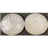 Image 1 : Germany 5 Reichsmark Nazi Era Coins, 1936 and 1938 (2 Pieces)
