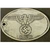 Image 1 : German Gestapo Warrant Identification Disc Stamped M 9/86