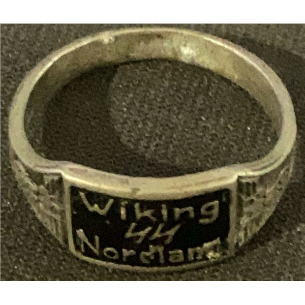 Wiking Nordland SS Division Ring Stamped 800