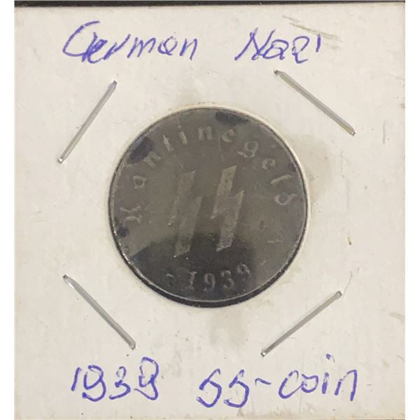 1939 German SS Kantinegeld Coin