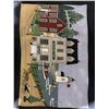 Image 9 : Wood Model Ship Gorch Fock and Harbourside Café Needlepoint Mat