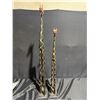 Image 1 : Hand-Carved Wooden Giraffe Sculptures, 32" and 40" Tall