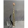 Image 4 : Hand-Carved Wooden Giraffe Sculptures, 32" and 40" Tall