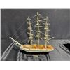 Image 1 : Wooden Model Ship "Constitution" on Stand