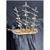 Image 3 : Wooden Model Ship "Constitution" on Stand