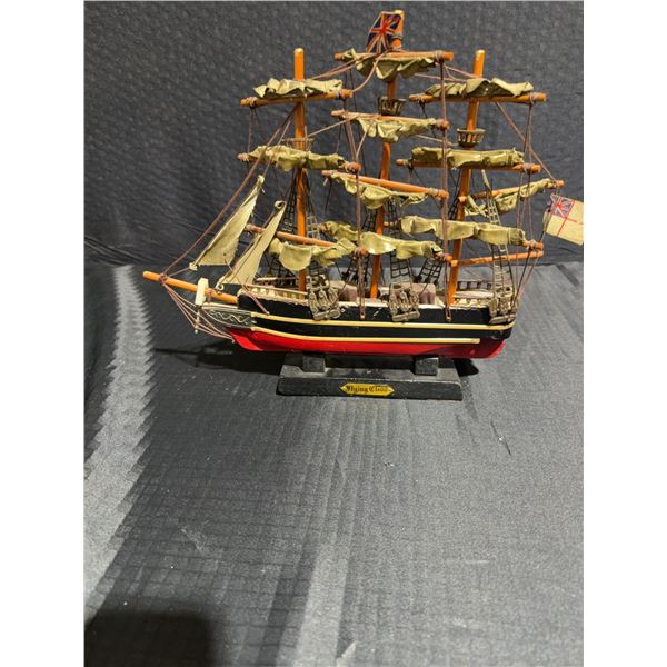 Flying Cloud Wooden Ship Model with Stand