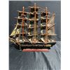 Image 1 : Spanish Frigate Model Ship, 1780, Wood, Display Stand