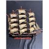 Image 4 : Spanish Frigate Model Ship, 1780, Wood, Display Stand