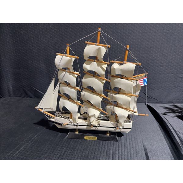Whaling Ship Clipper 1845 Model with Stand