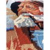 Image 3 : Framed Needlepoint Art of Bearded Sailor, 11x15.5”