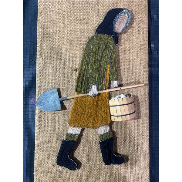 La Sagouine Mixed Media Textile Art by St. Paul Credit Union NB