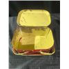 Image 5 : Red Plaid Metal Lunchbox Tin With Dual Handles