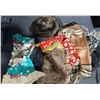 Image 1 : Table Cloths, Handkerchiefs, Scarves and Faux Fur Hat