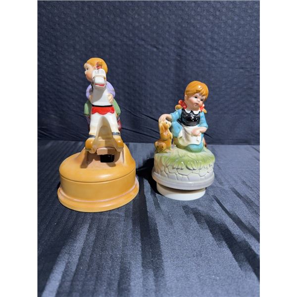 Porcelain Figurines with Damage to Horse's Head