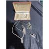 Image 1 : OB Allan Jewellers Rhinestone Jewellery Set with Box