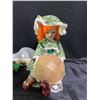 Image 4 : Lot: Wind-Up Bunny Toy, Porcelain Doll & Rustic Meat Tenderizer