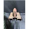 Image 9 : Lot: Wind-Up Bunny Toy, Porcelain Doll & Rustic Meat Tenderizer