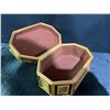 Image 2 : Octagonal Wood and Leaf Trinket Box, Made in Philippines