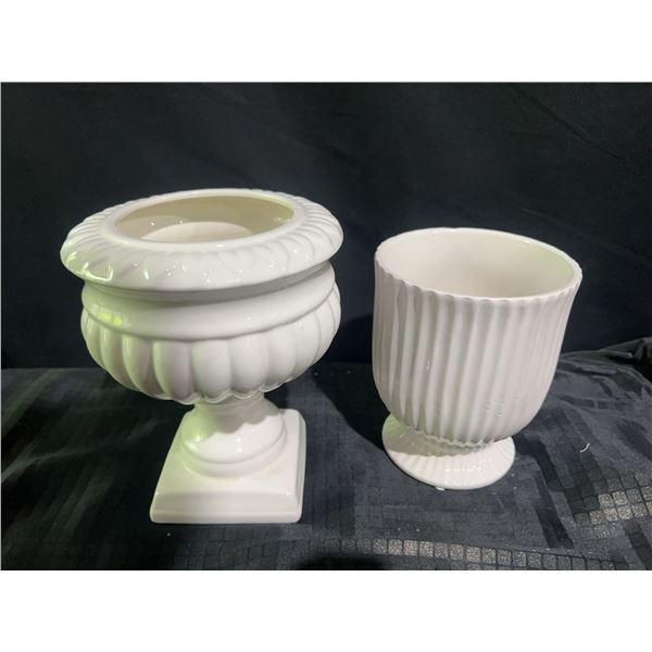 White Ceramic Vases, Made in China