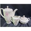 Image 1 : Czechoslovakian Porcelain Tea Set With Floral Design, 3 Pieces