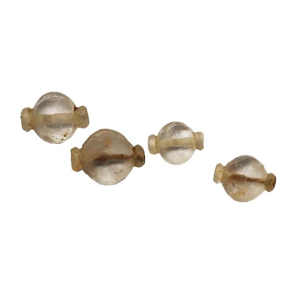 Primitive Money, Crystal Beads, set of 2