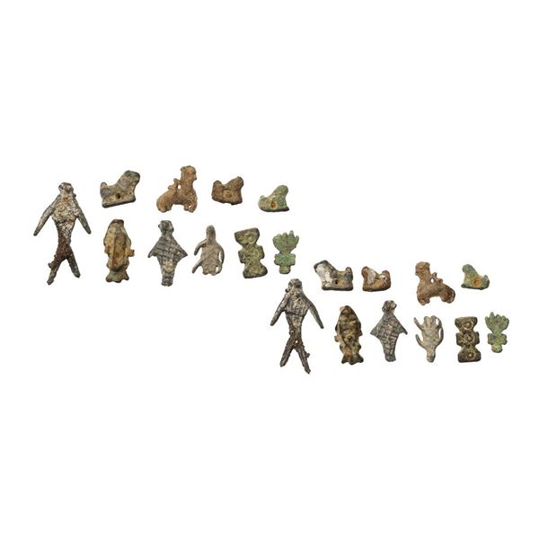 Primitive Money, Copper Figurines, set of 10
