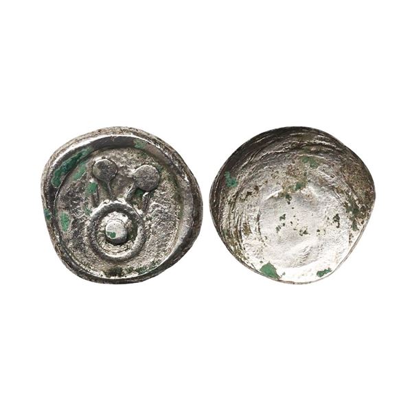 Kuntala Janapada (600-500 BC), Wai Region, Silver Full Unit, 6.93 gms, Pulley like symbol 