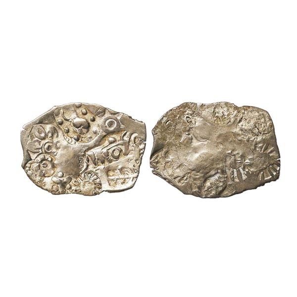 Magadha Imperial Series I, Silver Karshapana, 3.37 gms, Gupta &amp; Hardaker Series I #86,