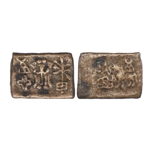 Taxila (2nd Century BC), Copper Square Unit, 5.76 gms,