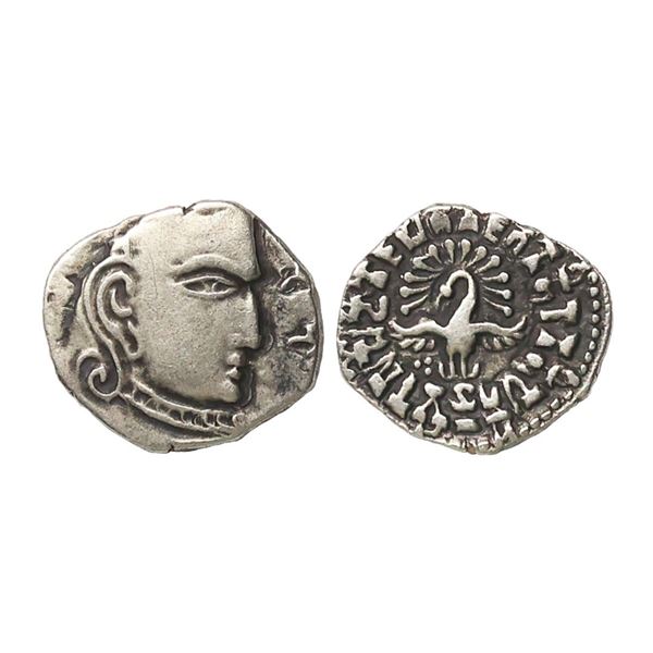 Gupta Empire, Kumaragupta I (415-455 AD), Silver Drachm, 2.10 gms, Madhyadesha type, Obv. 