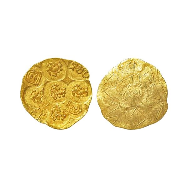 Nolambas of Central Karanataka(9-10th Century AD), Gold Gadyana, 3.70 gms,